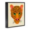 Stupell Industries Modern Leopard Wildlife Face Framed Giclee Design by Carrie Cantwell